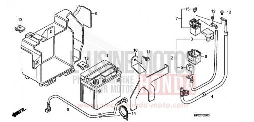 BATTERIE XL125V9 de 2009